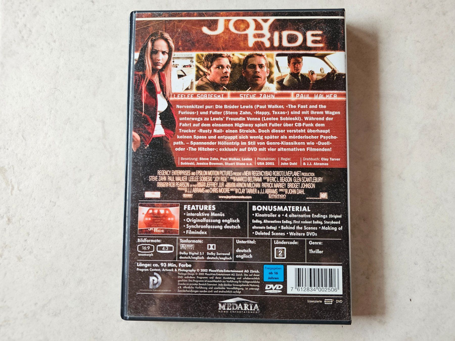 Tutti i DVDs: Joy Ride    (Paul Walker) – Usato da Schneisingen venduto da backstore24 1
