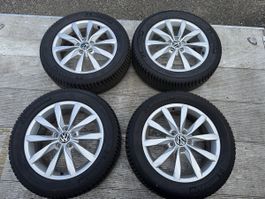VW T-Roc Alufelgen mit Michelin Winterreifen 215/55 R17 ET48