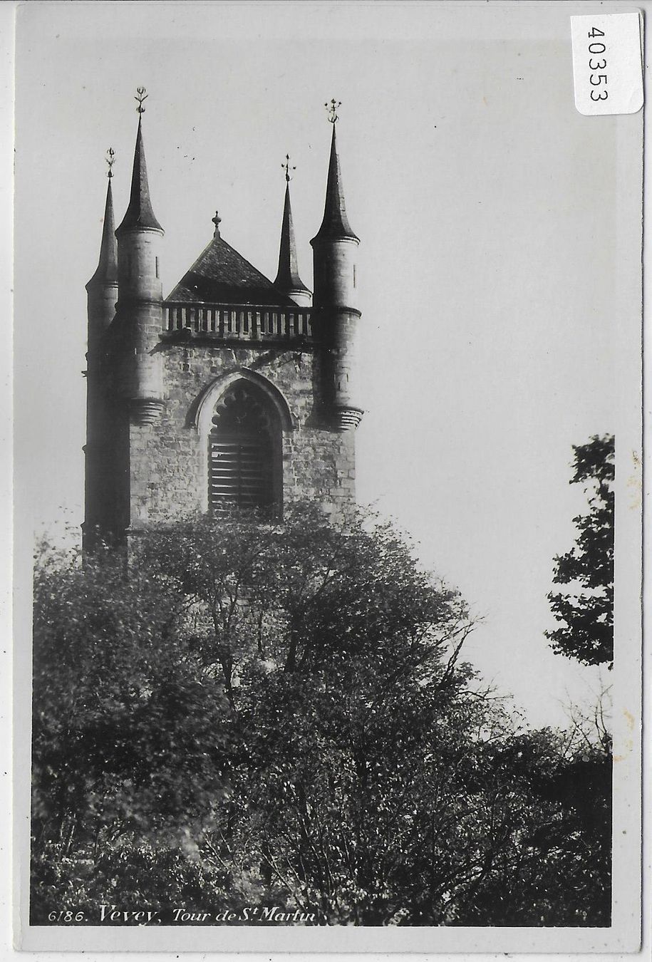 Cartoline postali: Vevey - Tour de St. Martin – Usato da Ettingen venduto da Kartenplanet