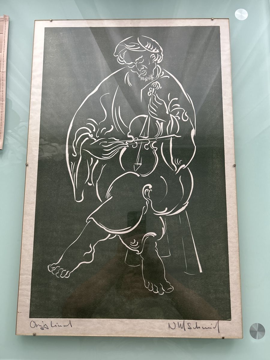 Foto & Immagini: Original Linolschnitt, Künstler N.W.Schmid – Usato da St.Gallen venduto da lala19