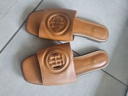 Tommy Hilfiger Ledersandalen, Braun, wie neu