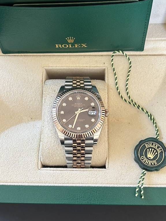 Orologi: Rolex Datejust 41mm Chocolate Diamond Dial – Usato da worb venduto da mansorymansory