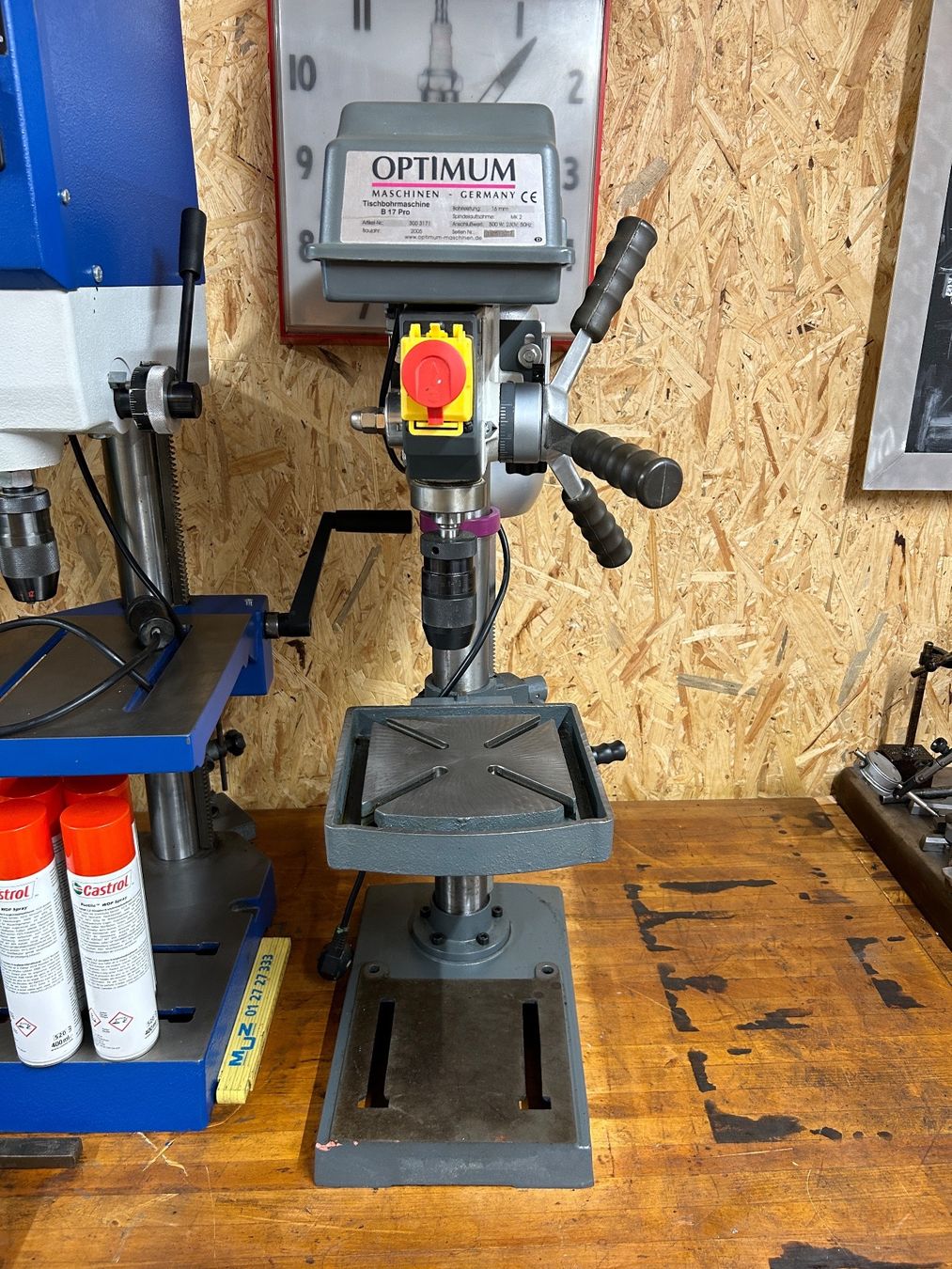 Bohrmaschinen: Optimum B17 Pro Tischbohrmaschine – Gebraucht aus Rothenfluh von  1
