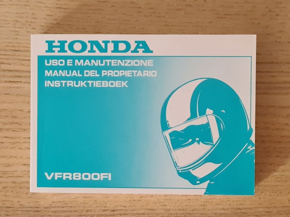 Honda Manuale Vfr Fi Vfr Fi Vfr Kaufen Auf Ricardo