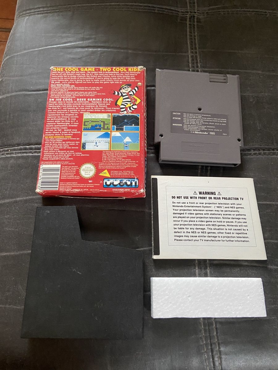 Nintendo Giochi: Mc Donaldland Boite complet Nes Nintendo Original – Usato da Lausanne venduto da sauvezretrogames 1