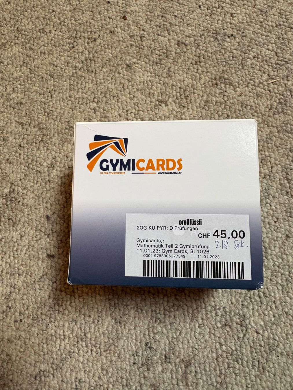 Altro materiale scolastico: Gymi cards – Usato da Zollikerberg venduto da Elin77