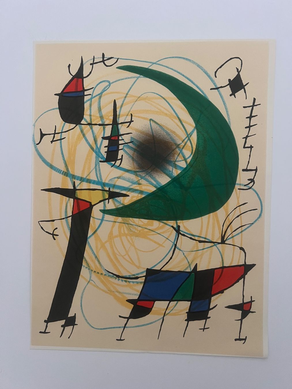 Grafiken & Lithographien: Joan Miró, Original-Farblithografie – Gebraucht aus Rain von Pic-Ass