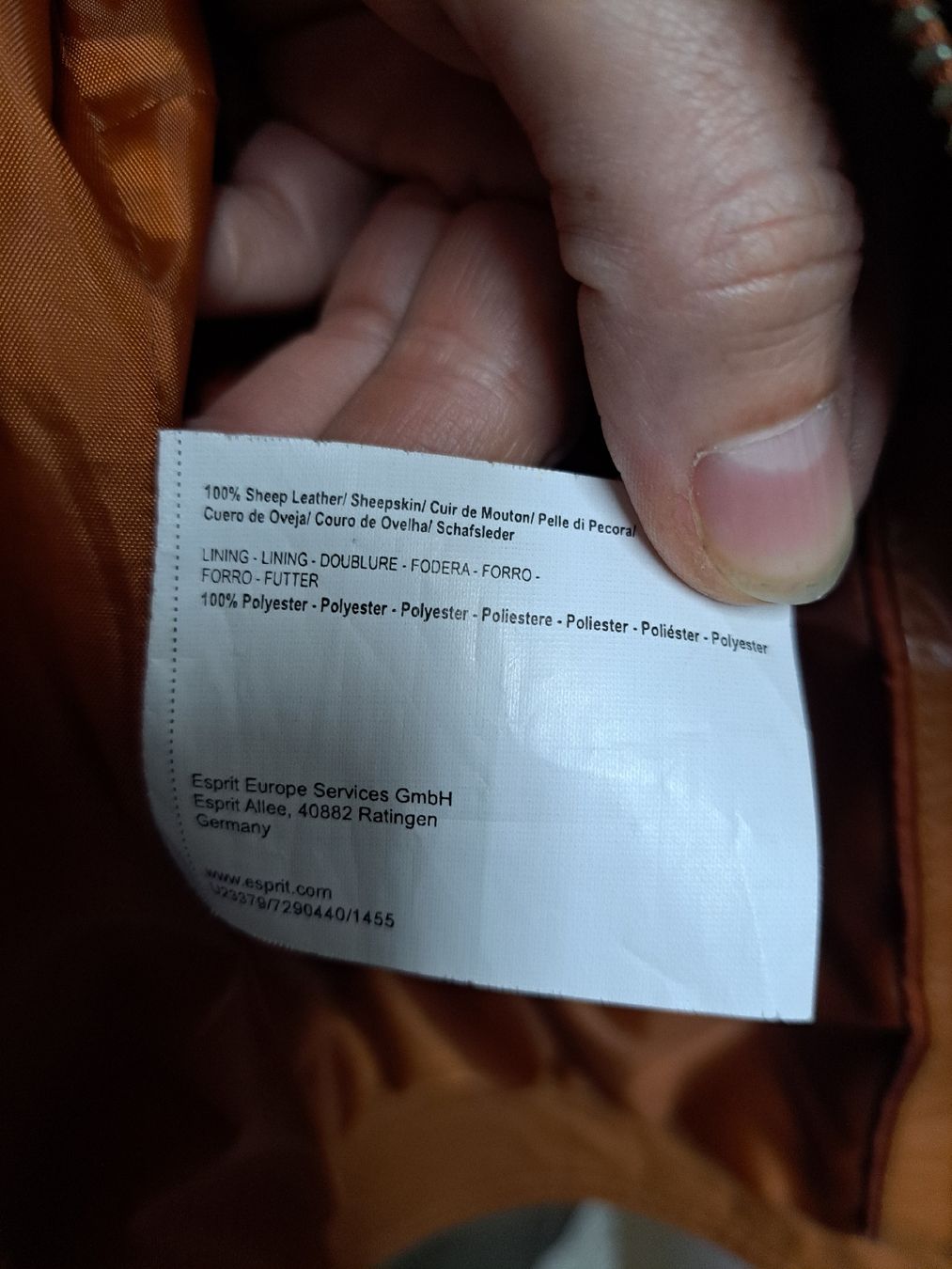 Esprit Giacche: Esprit Lederjacke hellbraun, Grösse 36, sehr weich – Usato da Ottoberg venduto da Aladin80 4