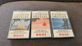 3 musicassette Canzoni d'estate