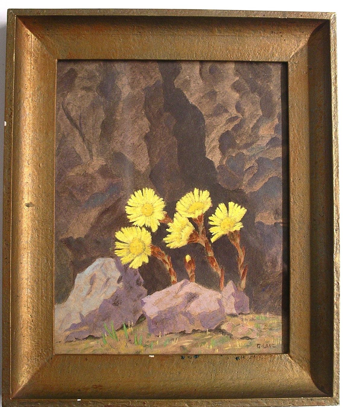 Tableaux: kleine feines BlumenAqurell sign.  G.LANZ – D'occasion à Oberhofen am Thunersee par luuping99 1