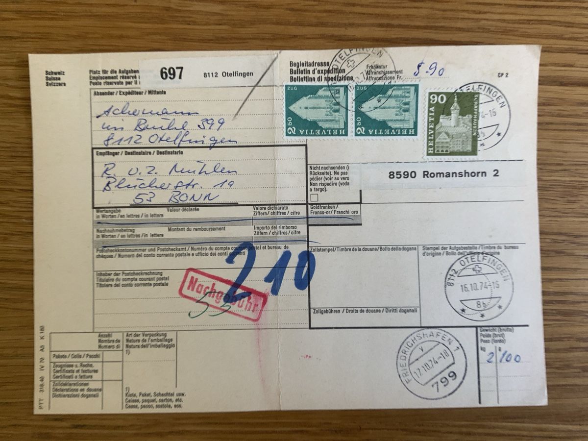 Alle Briefmarken: Otelfingen – Gebraucht aus Binningen von chr_cr5n