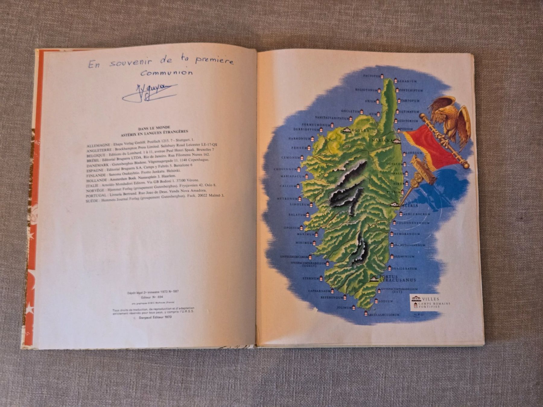 Comics: Astérix N°20 - Astéric en Corse - EO coté – Gebraucht aus Crémines von Blakedrake 4