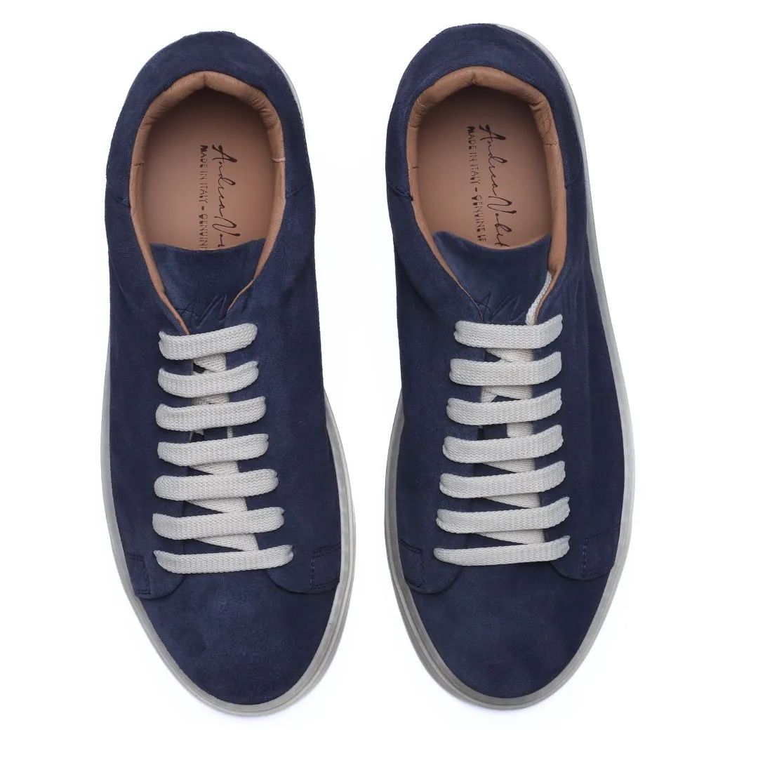 Scarpe da uomo: Premium Sneaker aus blauem Wildleder – Nuovo (secondo la descrizione) da Wittenbach venduto da bes_k8vr 9
