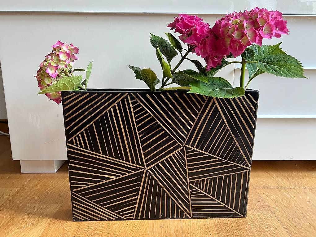 Bicchieri: Exklusive schwere Glas-Blumenvase – Usato da Zürich venduto da Koereli01