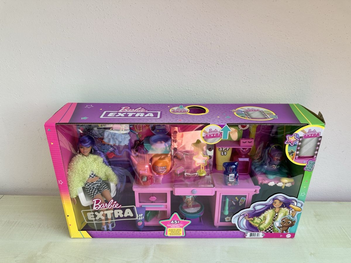 Bambole: Barbie Extra Puppe & Vanity Playset – Nuovo (secondo la descrizione) da Zürich venduto da Kat_5557 1
