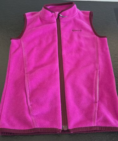 Jako-O Fleeceweste pink Reissverschluss Gr. 122