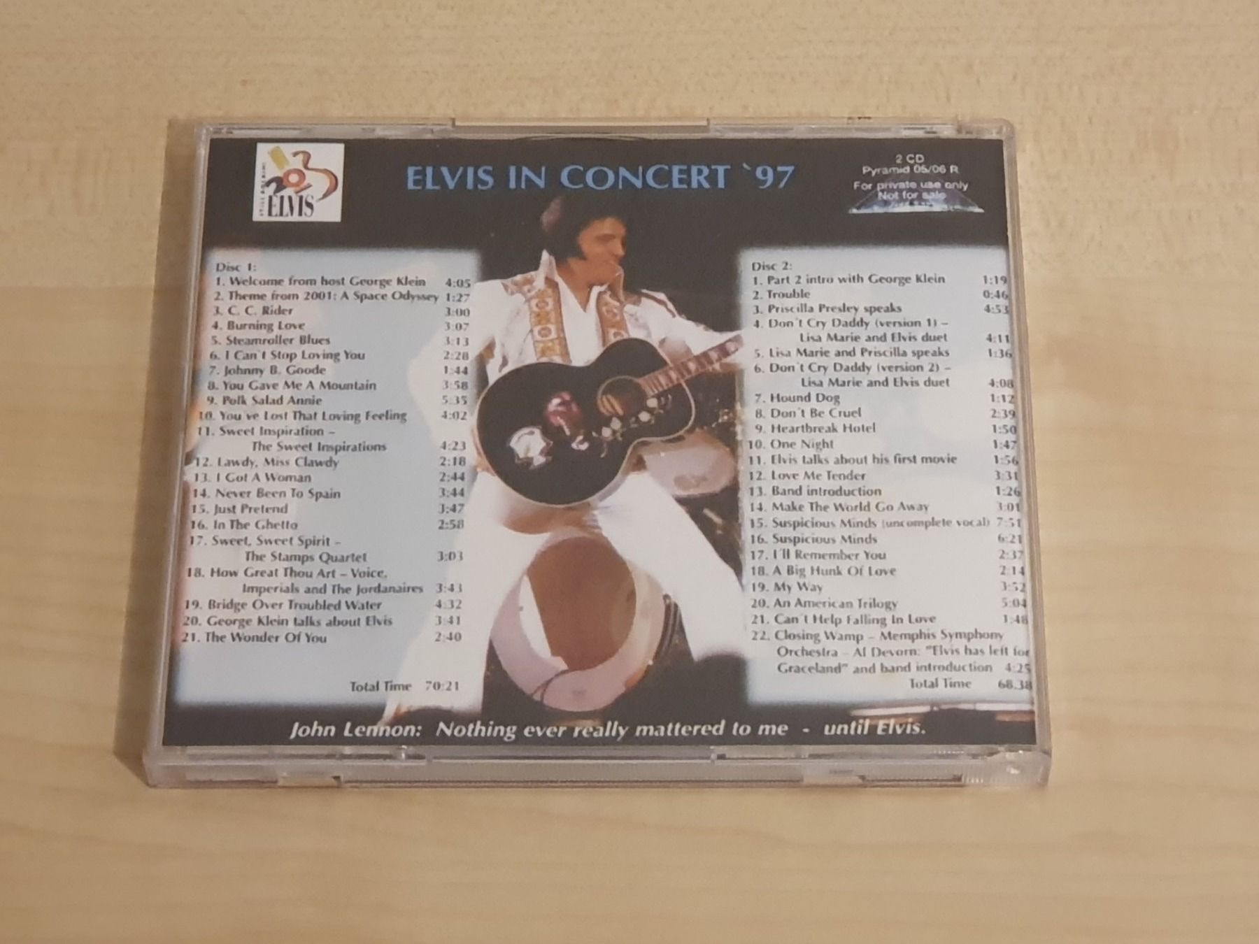CDs: Elvis The Concert 1997 Memphis 2 CDs – Gebraucht aus Uerschhausen von Burton77 1