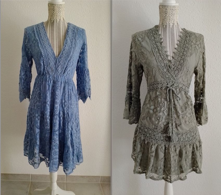 Spitzenkleid Für Kleine & Mittlere Hunde – Atmungsaktiv, Mit Blumenmuster & Schleife, 6 Größen