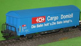 SBB Hbis Cargo Domizil blaue Enden Wg. 276-7 Märklin bsz****