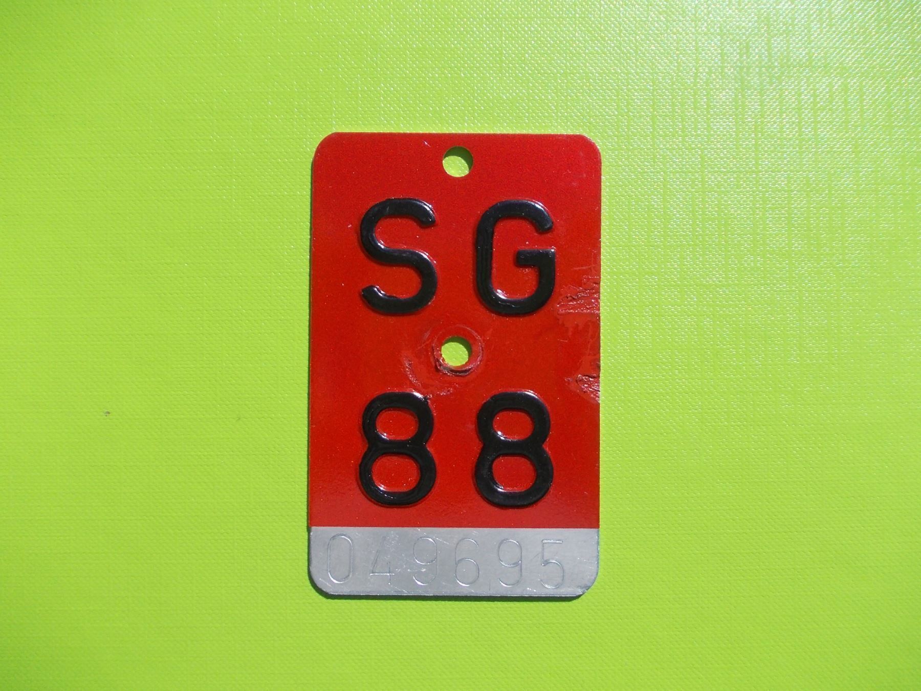 Ecriteaux: Velonummer / Fahrradnummer  SG 88 – D'occasion à Gsteigwiler par HORMIGA21