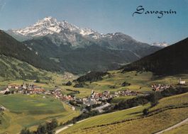 Savognin am julierpass mit piz d'Err 1984