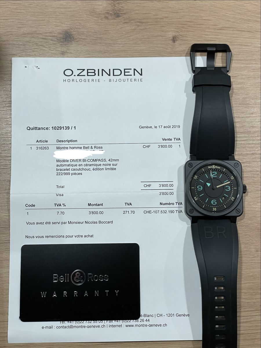 Bell & Ross Orologi: Bell & Ross BR03 Diver Bi-Compass – Usato da Romanel-sur-Lausanne venduto da 1maxime 8