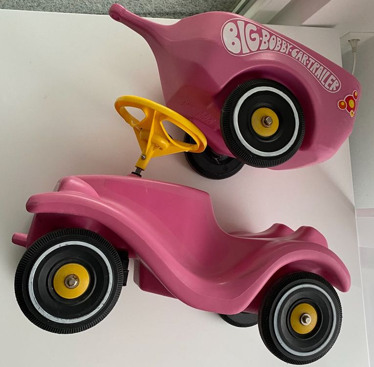 big-bobby-car-mit-anh-nger-pink-kaufen-auf-ricardo