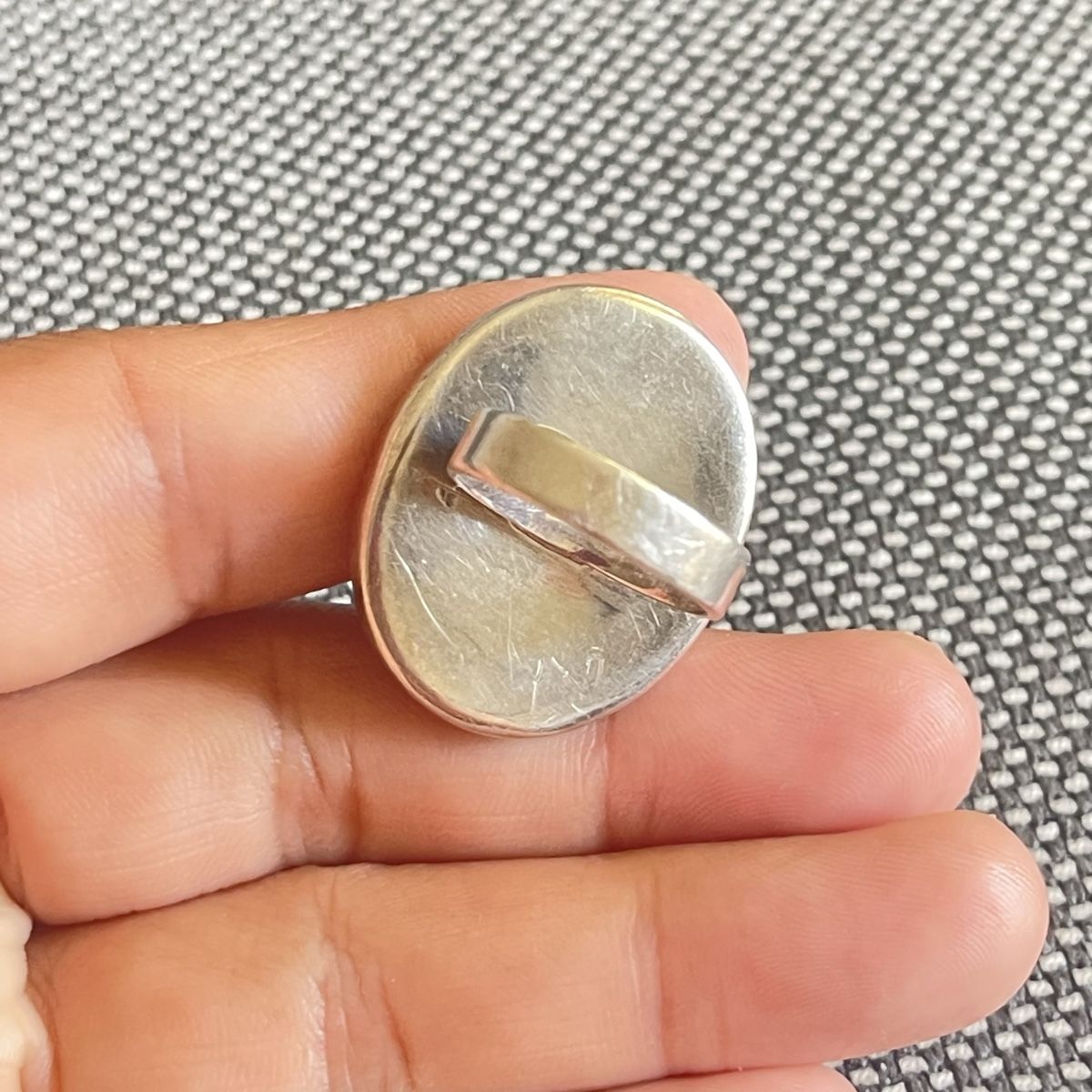 Anelli: Ring aus Sterlingsilber 925 mit schwarzem Stein – Usato da Bern venduto da dek_7bjd 2