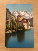 Alte Ansichtskarte: Schloss Chillon, Montreux, Veytaux.