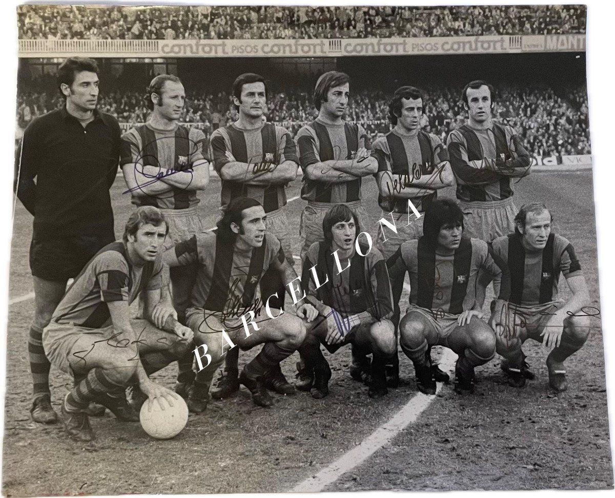 Autografi: FC Barcellona Originalautogramm anni '74 -'75, Johan Cruijff – Usato da Savosa venduto da Rekruten