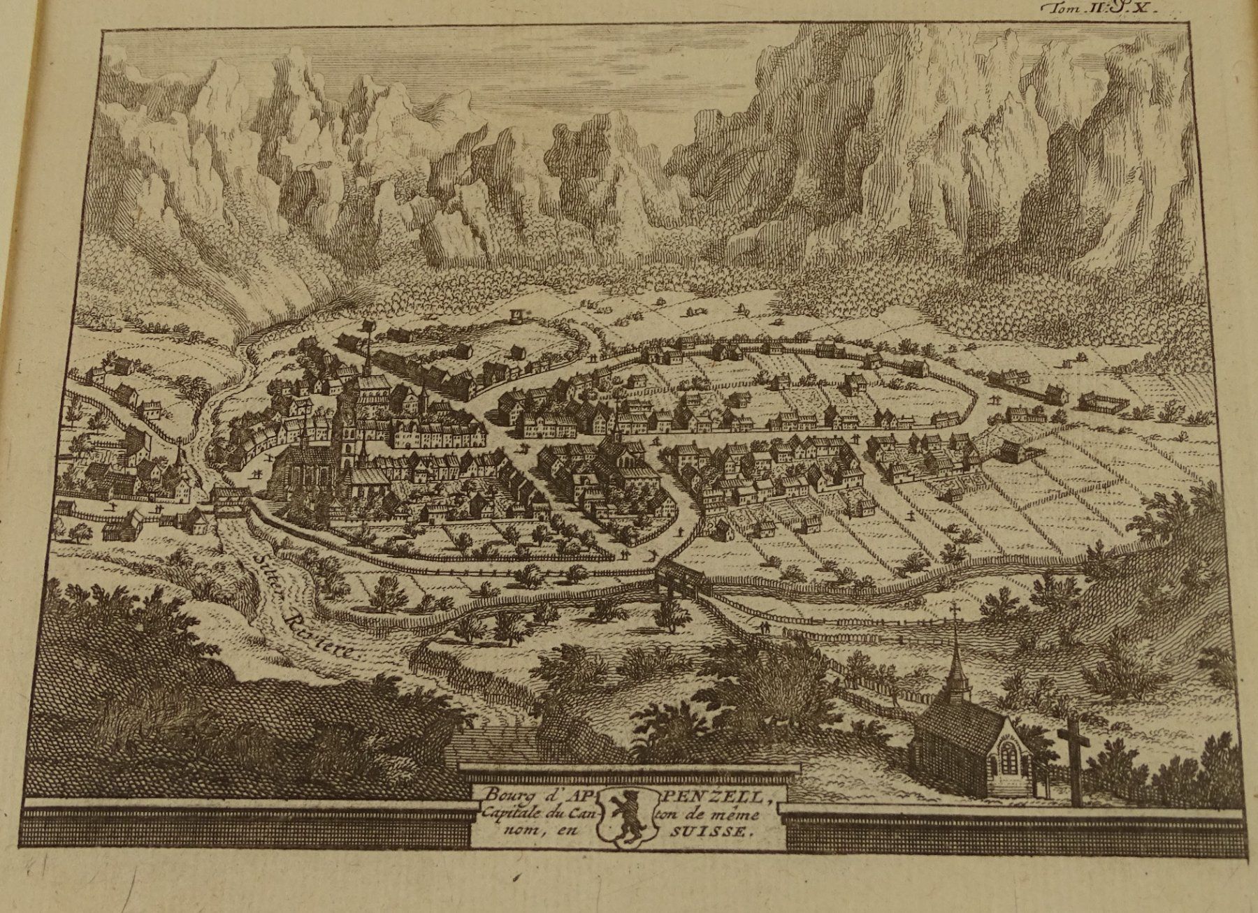 Incisioni: APPENZELL, KUPFERSTICH 1778 – Usato da Grüningen venduto da Kartensammler 2