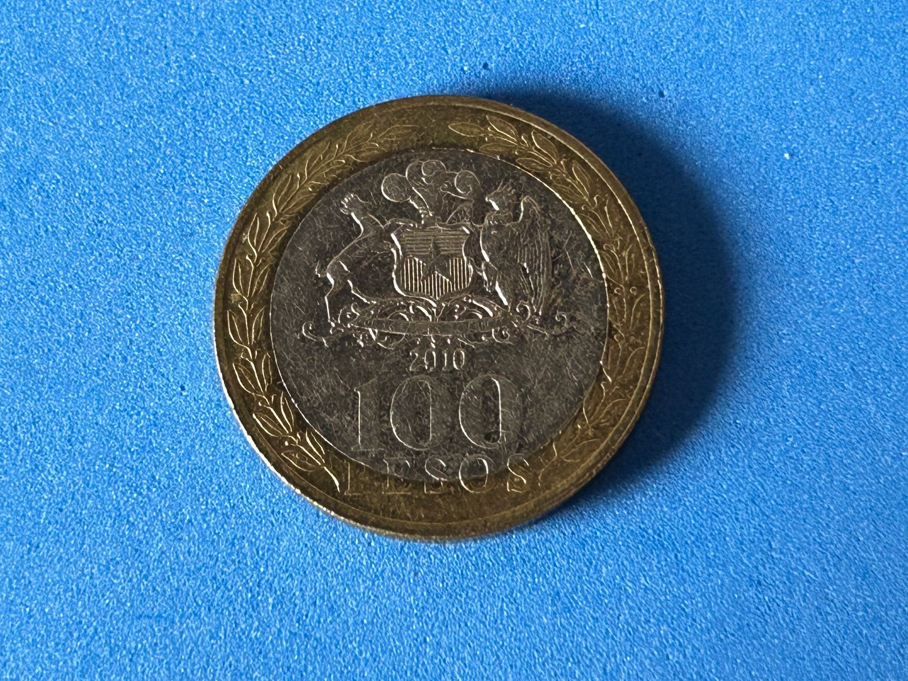 Tutti le monete: Chile - 100 Pesos 2010 – Usato da Corcelles NE venduto da AJKader 6