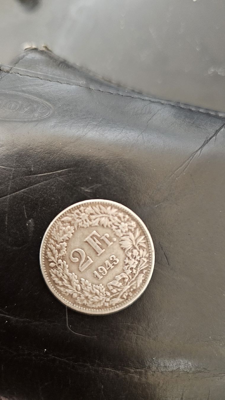 Toutes les monnaies: 2 chf Münze. Silber aud 1943 – D'occasion à suhr par m1a1