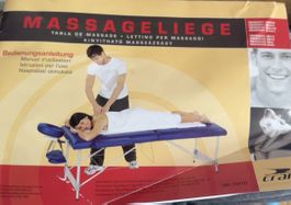 Table de massage pliante Crane crème – utilisée une fois