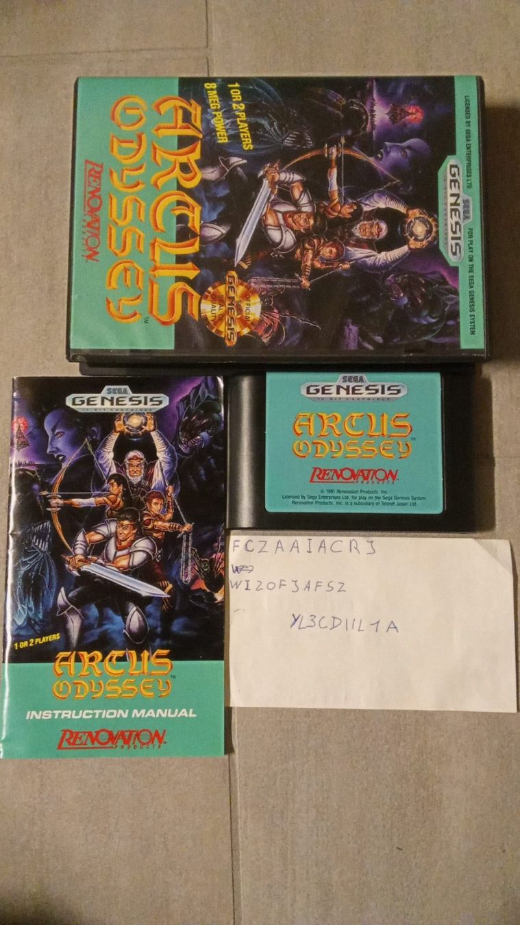 Spiele: Arcus Odyssey Mega Drive / Genesis (CIB) – Gebraucht aus leytron von willowlepetit 1