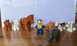 Lego Duplo Tiere und Figur Konvolut guter Zustand