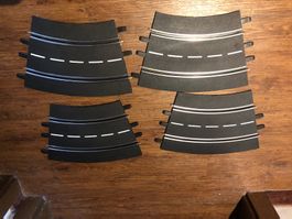 Carrera 132/124 Kurventeile 2/30°SET 4 Stück