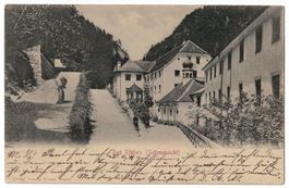 Bad Pfäfers (Seitenansicht), belebt, gelaufen 1904