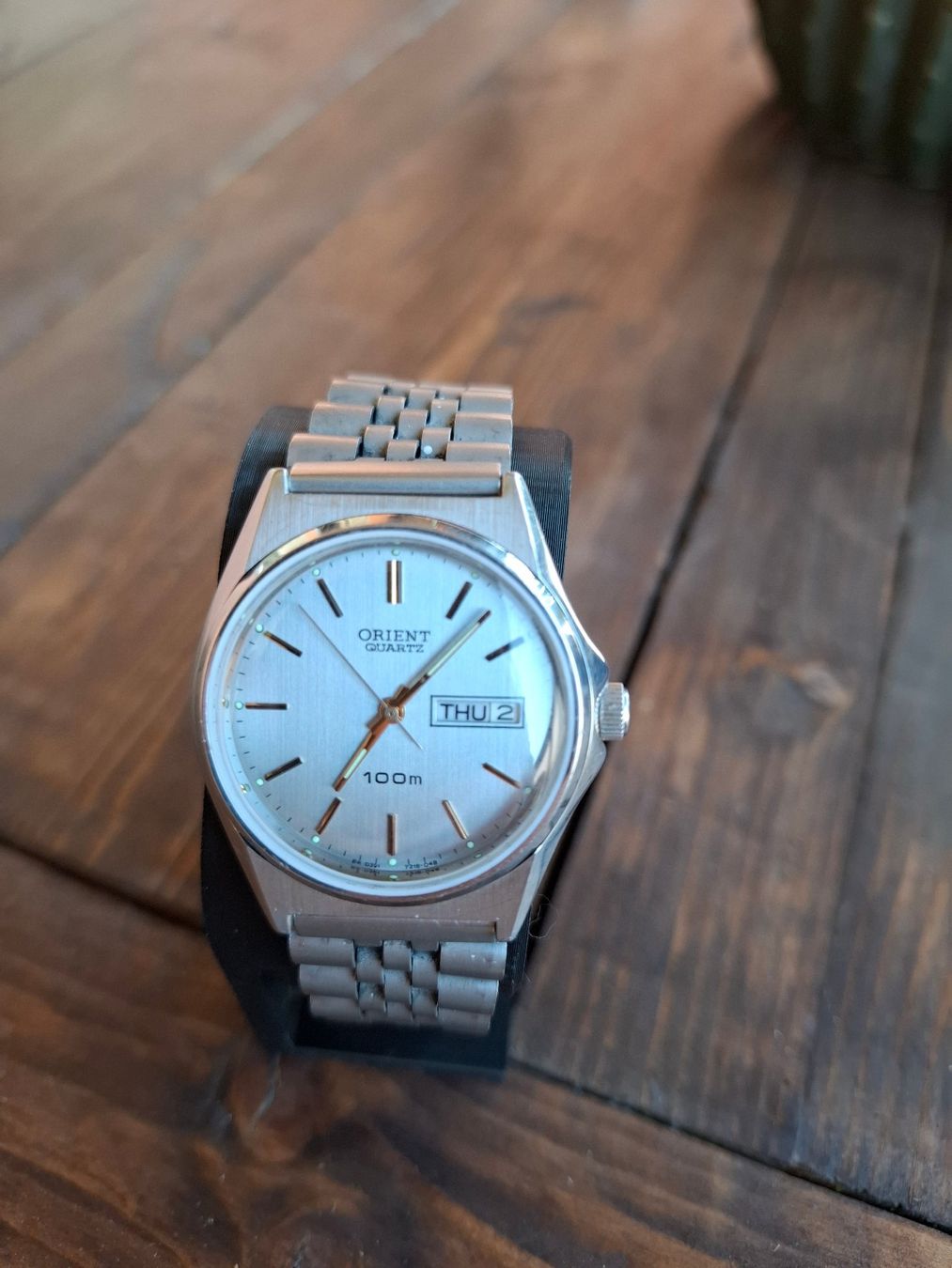 Orient Uhren: Orient Quarzuhr 100m Metallband – Gebraucht aus Effretikon von RossTheBoss 4
