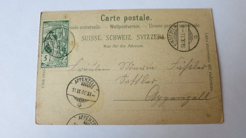 Cartoline postali: Einsiedeln / SZ - 1900 – Usato da Jona venduto da centumprata 1