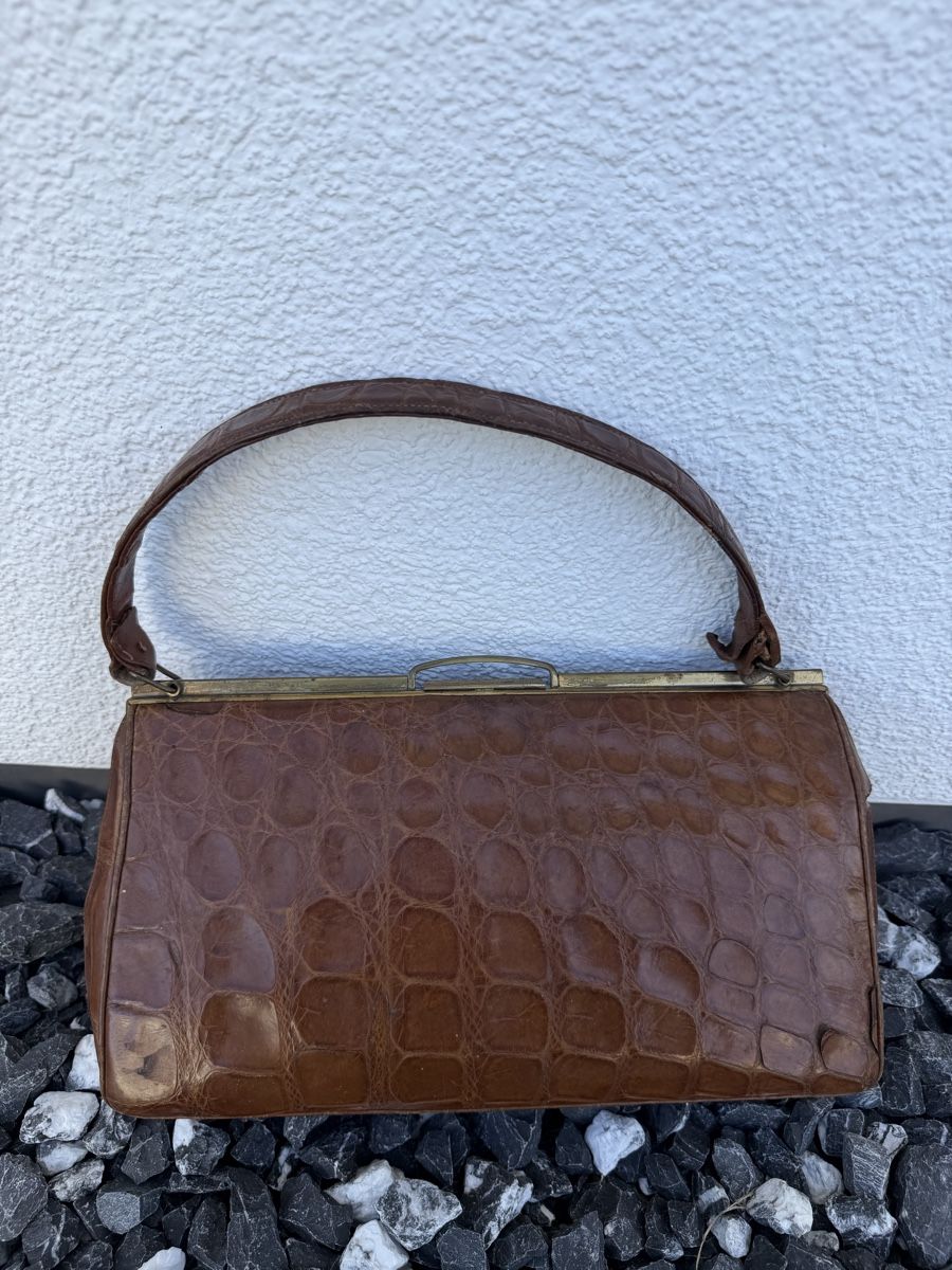 Taschen: Handtasche aus echtem Krokodilleder – Gebraucht aus Tennwil von Zaylaaa