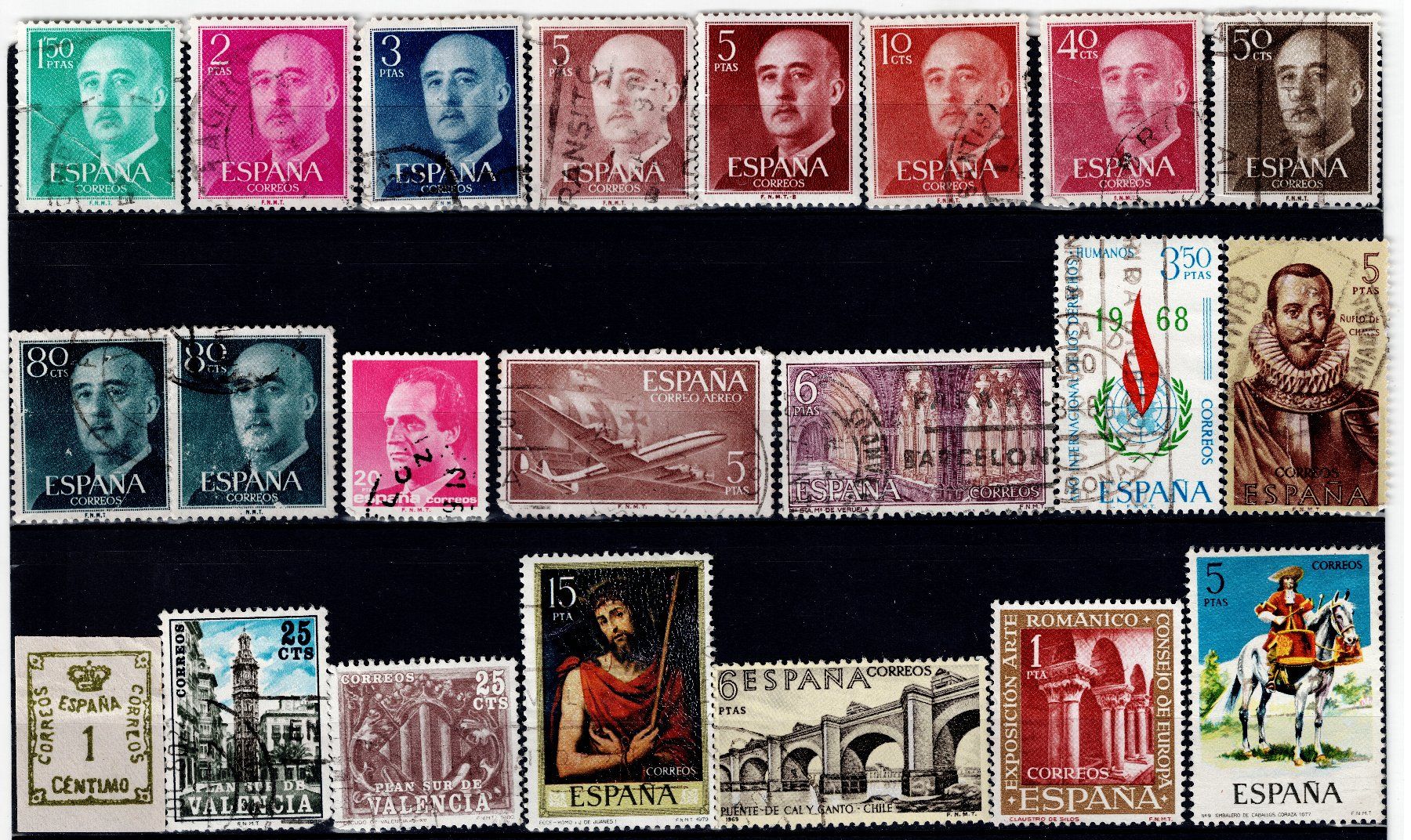 Alle Briefmarken: Briefmarken 88x Spanien – Gebraucht aus Tenniken von mik_6mxg 9