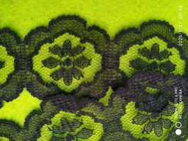 Spitze Blume alt hübsch schwarz synthetisch 5 m x 4 cm breit