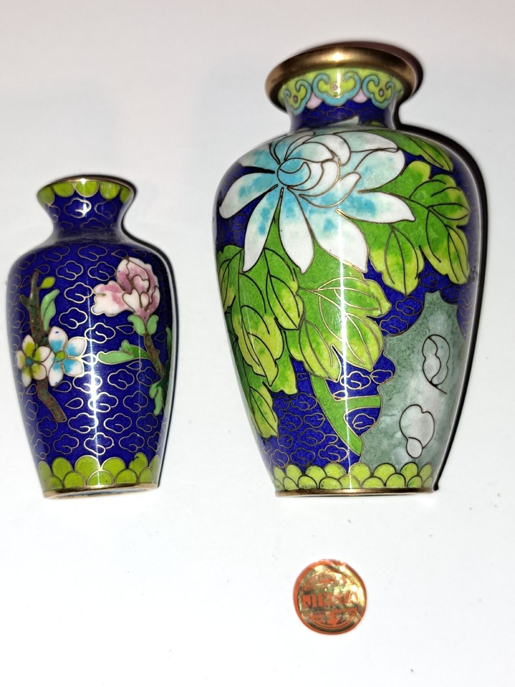 Vasi & Recipienti: Cloisonné, Vintage, Handbemalt, Vasen – Usato da Kölliken venduto da Upcycling-by-Mc-TAM 3