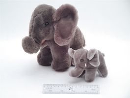 Stofftier Elefant Kuh mit Kalb
