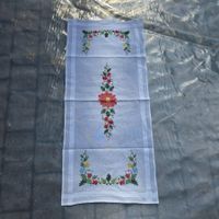 Vintage Tischläufer 91x41 Kreuzstich 100% Baumwolle