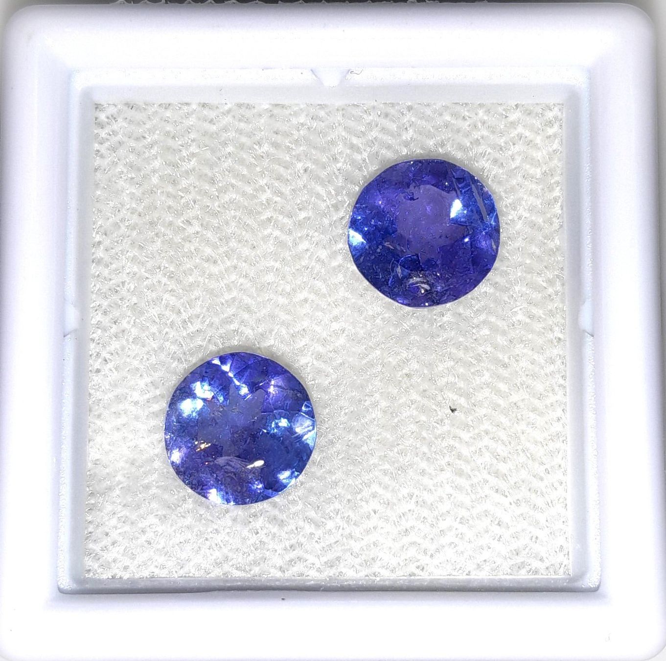 Edelsteine: 2x Tanzanites rondes 7 mm - Valeur 320.- Fr. – Neu (gemäss Beschreibung) aus Grimisuat von Valgem 3