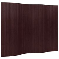 Bambus Paravent - Raumteiler 250 x 200 cm - Dunkelbraun