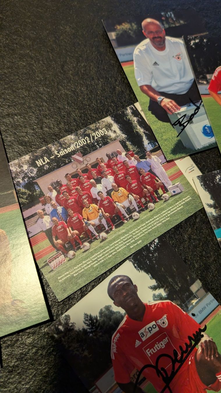 Autografi: FC Thun Autogrammkarten 29x Saison 02/03 – Usato da Rohrbach venduto da Zidane6 5
