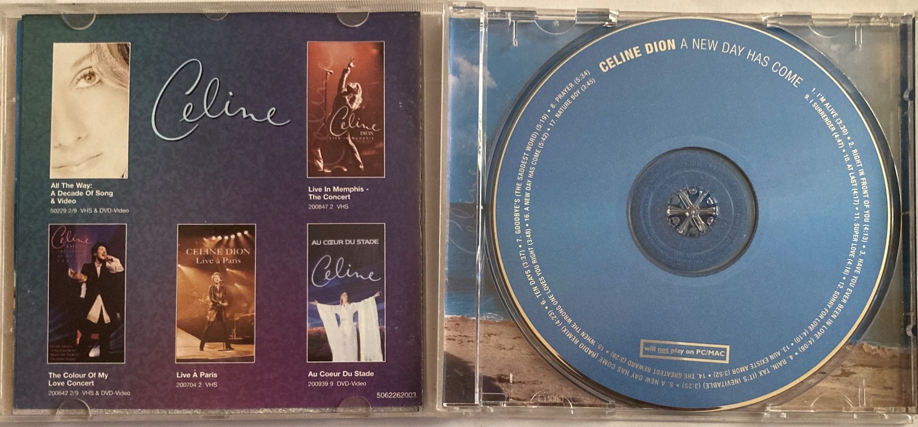 CD: CÉLINE DION - A NEW DAY HAS COME – Usato da Poliez-Pittet venduto da Newtown-Records 2